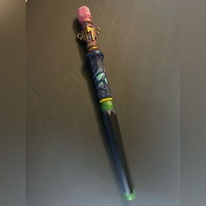 MagiQuest Wand Great Wolf Lodge Forest Tree Pattern With Dark Pink Topper,Tested